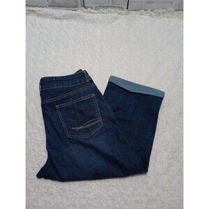 Wrangler Women's Blue Denim Stretch Capri Jeans Size 12M